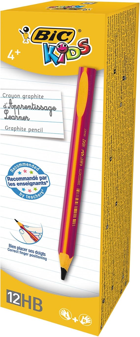 Crayons à Papier BIC Kids - Triangulaires HB - Apprentissage Écriture