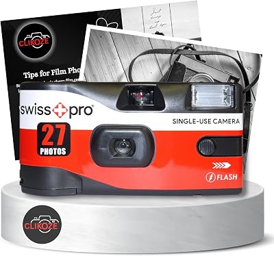 Clikoze Disposable Camera Bundle Swiss+Pro 27 Exposures with Tips Card