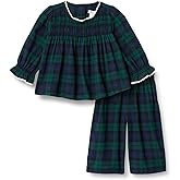 Amazon Essentials x Sofia Grainge Toddler and Baby Girls' Long Sleeve Flannel Set