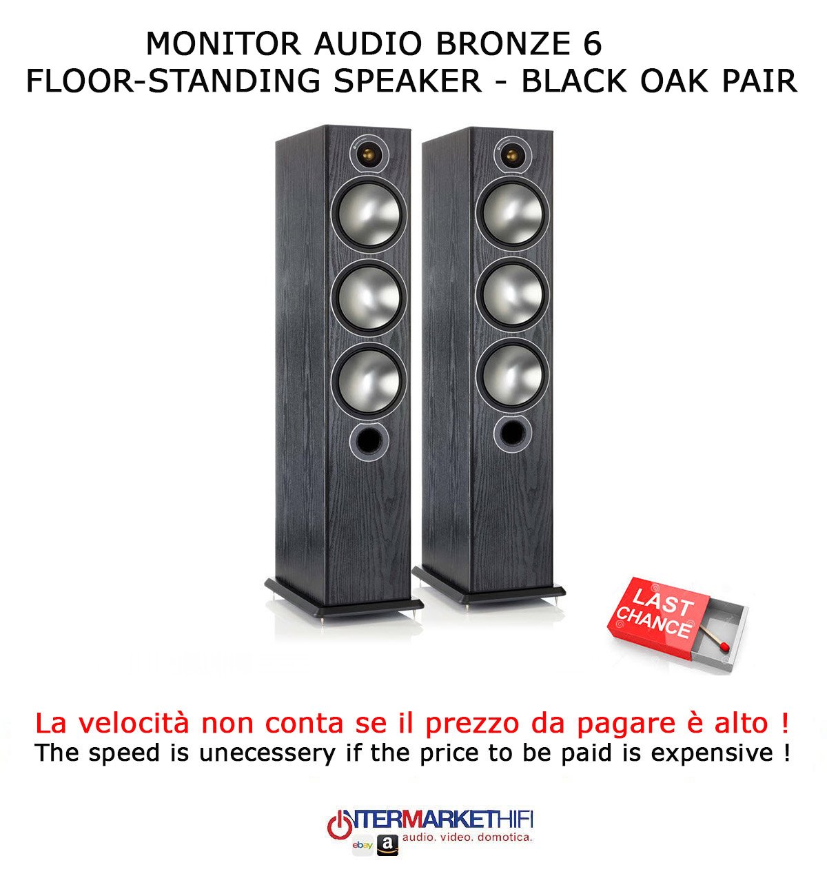 monitor audio bronze 6 black oak