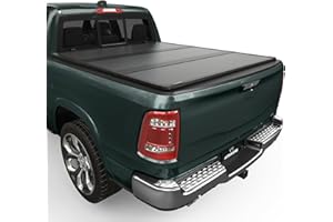 AUTOSAVER88 FRP Hard Tri-fold Truck Bed Tonneau Cover Fits for Dodge Ram 1500 2009-2025 (Classic & New) 5.7ft Bed Without Rambox