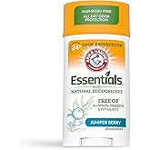 ARM &amp; HAMMER Essentials Deodorant, Juniper Berry, Made with Natural Deodorizers, 2.5 oz