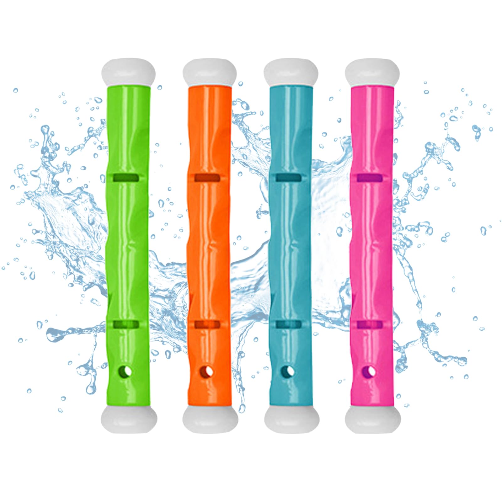 Jiuhao Diving Toys for Kids, 4 Pcs Summer Fun Swimming Pool Dive Toy Sticks, Underwater Training Toys Diving Games Children's Gifts