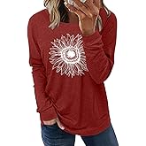 onlypuff Long Sleeve Shirts for Women Fall Fashion Tops Clothing