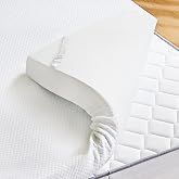 Sweetcrispy Mattress Topper King, Memory Foam 4 Inch, Cooling | Removable Soft Cover,Thick Gel Memory Foam Topper with Pressure Relief, Body Contouring Support, 4 Way Straps