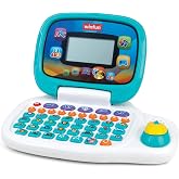 Winfun Bilingual Learning Laptop for Kids &ndash; English &amp; Spanish Educational Toy for Toddlers 3+ with Games, Music, Letters, Numbers, LCD Screen, Mouse &amp; Handle &ndash; Interactive Preschool Toy