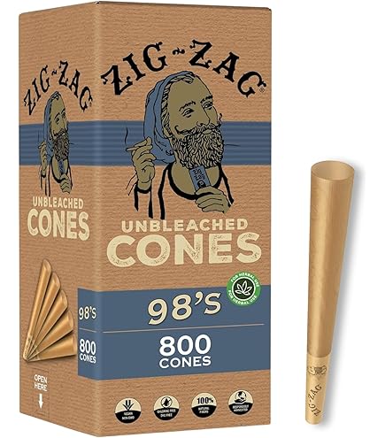 Amazon.com: ZIG-ZAG Pre Rolled Cones 1 1/4 Size (900 Pack