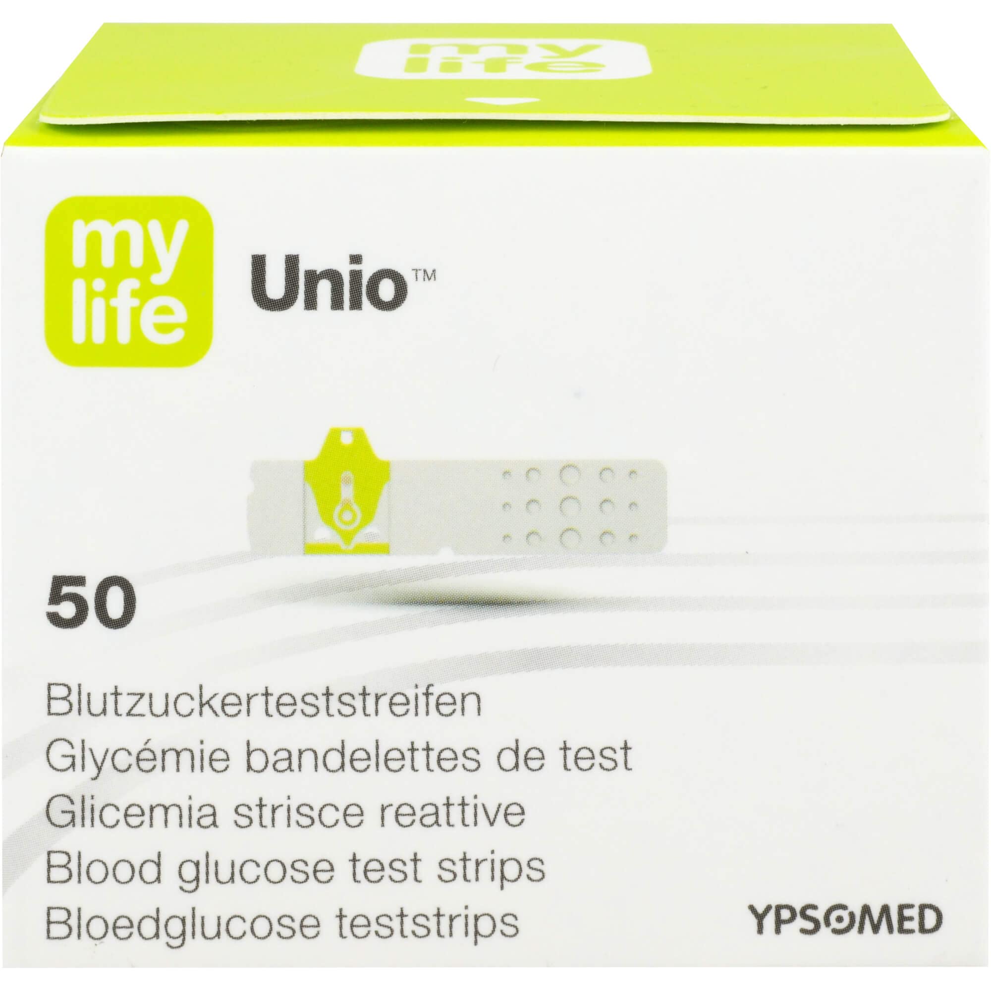 MYLIFE Unio Blood Sugar Test Strips Pack of 50