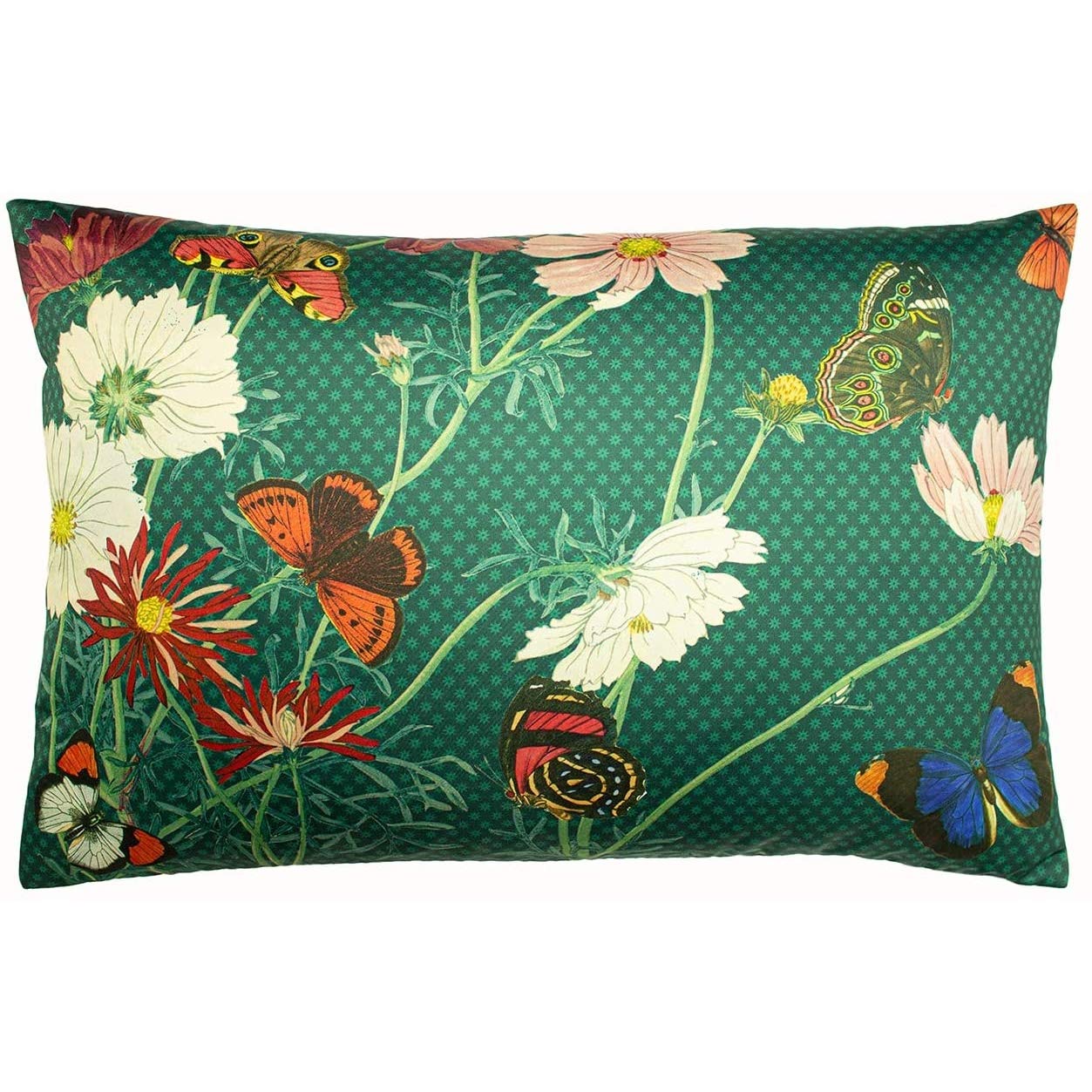 Paoletti Wild Fauna Cushion Cover, Emerald, 40 x 60 cm
