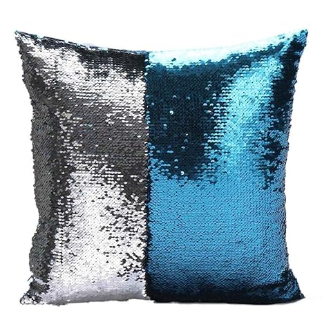 Amazon Com Dzt1968 Diy Two Tone Glitter Sequins Throw Pillows