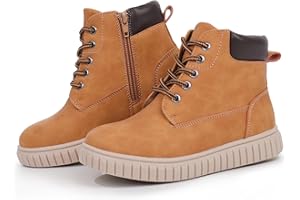 Tobfis Kids Zipper Ankle Boots Kids Sneaker with Boot-Like High Top Design for Boys & Girls(Toddler/Little Kid/Big Kid)