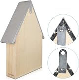 Navaris XL Wooden Insect Hotel - Natural Wood Habitat for Bees & Butterflies view 6