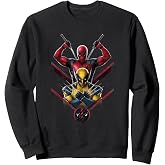 Marvel Studios Deadpool &amp; Wolverine with Claw-Slashed Logo Sweatshirt