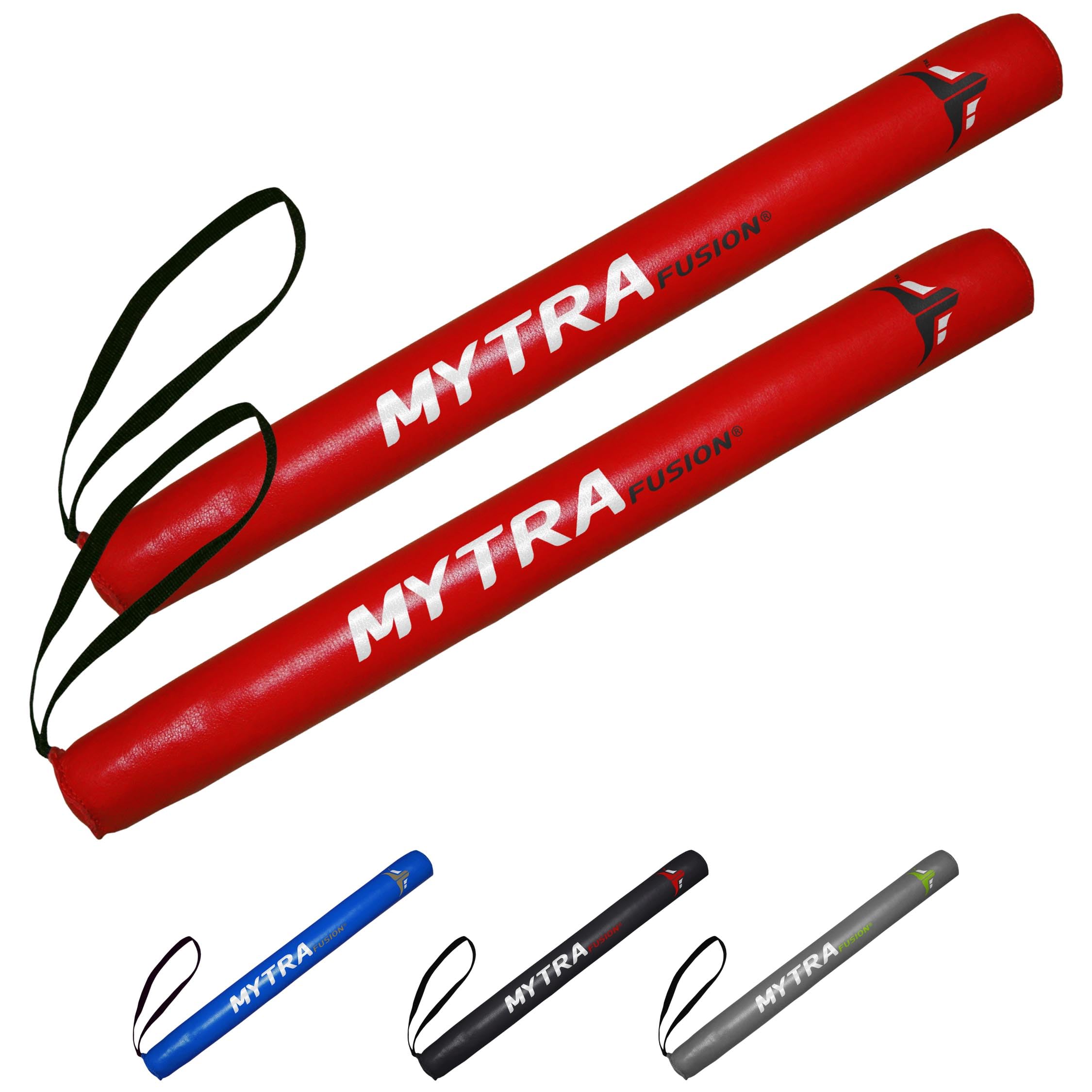 Mytra Fusion Stick Mitt Coach Training Focus Mitts Pair (Red)