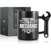 Onebttl Mechanic Gifts Wrench Coffee Mug, Mechanic Gift, 13.5oz/400ml Funny Ceramic Mug, I'm a Mechanic