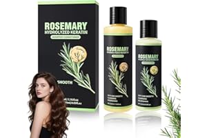 Rosemary Shampoo and Conditioner Set for Thinning Hair for Women and Men, Contains Hydrolysed Keratin Nourishes Hair Strands,
