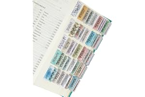 Mr. Pen Bible Tabs - 75 Laminated Tabs for Old & New Testament, Women's Journaling Bible