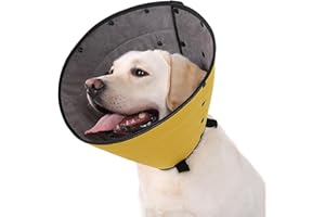 Soft Dog Cone for Dogs After Surgery, Comfortable Dog Cones for Large Medium Small Dogs, Adjustable Dog Recovery Collar for P