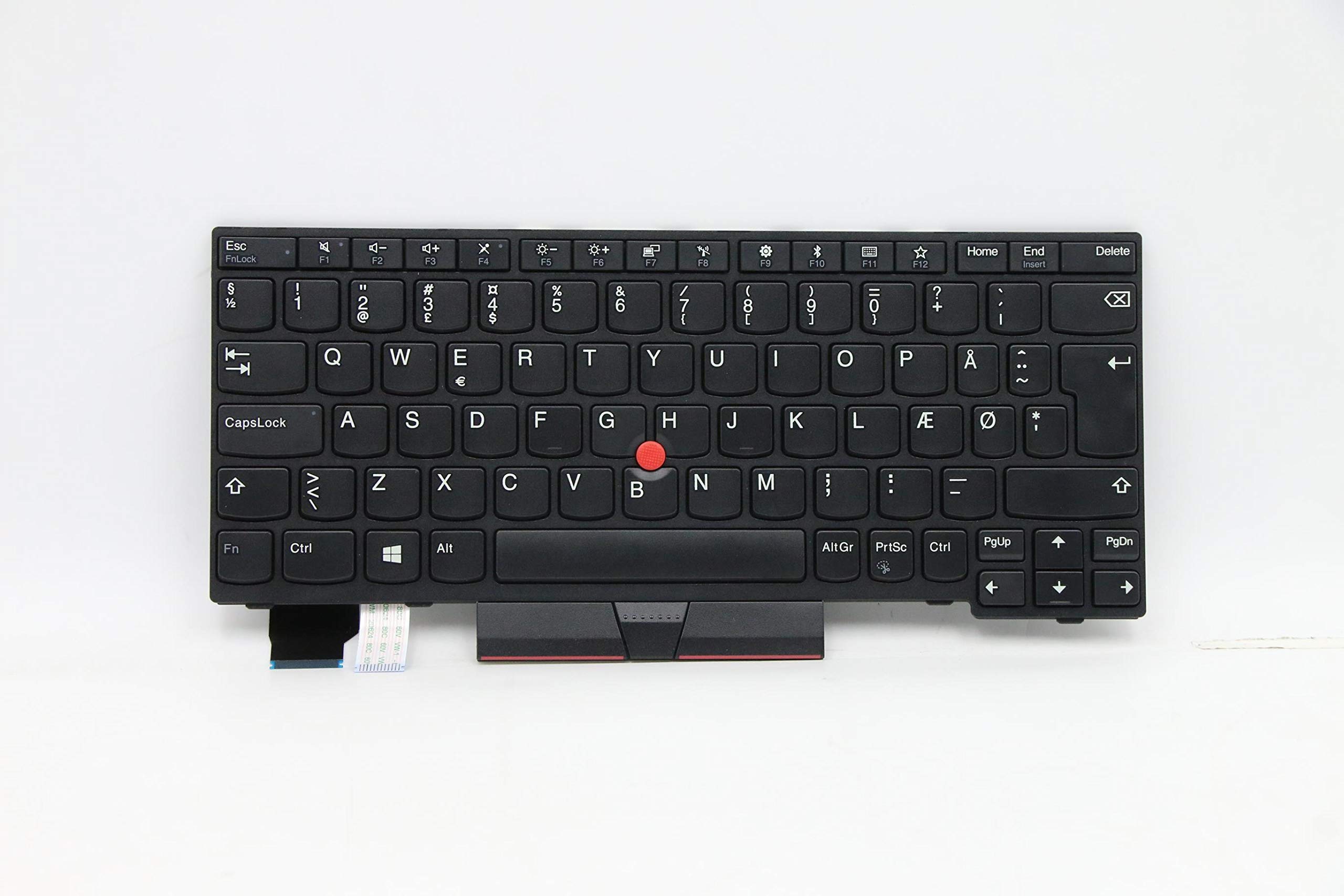 replacement Danish non-backlit keyboard for Lenovo
