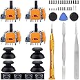 Ikpek 4 Pack Hall-Effect Joysticks Replacement for DualSense PS5 Controller, 3D Analog Sensor Wheel Thumb Sticks Joystick Rocker Module Replacement for PlayStation 5 Controller