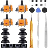 Ikpek 4 Pack Hall-Effect Joysticks Replacement for DualSense PS5 Controller, 3D Analog Sensor Wheel Thumb Sticks Joystick Rocker Module Replacement for PlayStation 5 Controller
