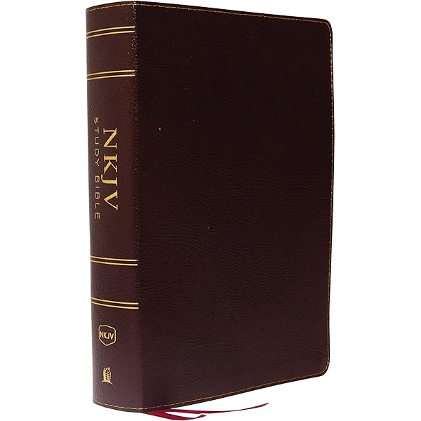 NKJV Study Bible, Leathersoft, Black, Full-Color, Comfort Print
