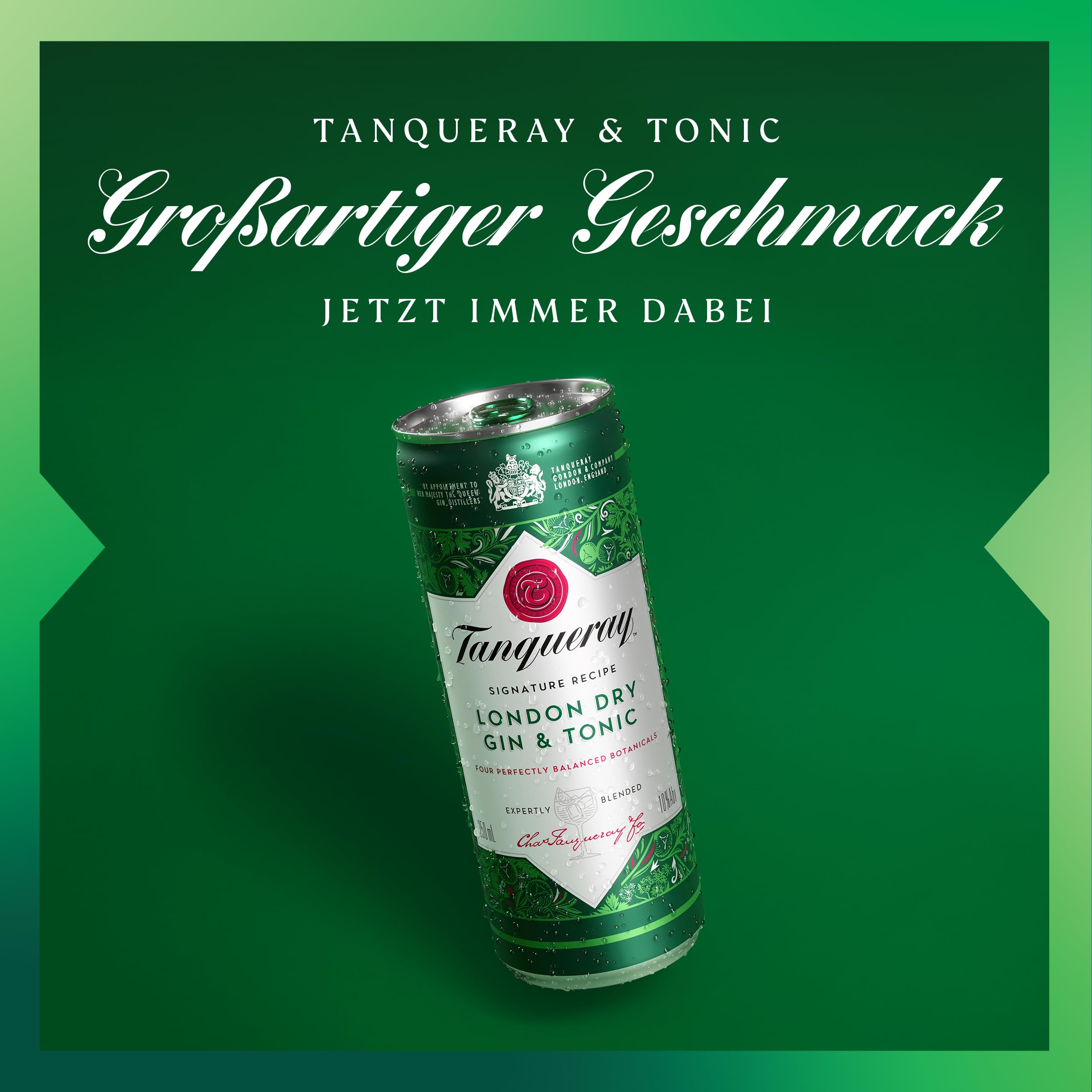 Tanqueray London Dry Gin & Tonic, Erfrischendes Sommer-Mixgetränk,10% Vol 3