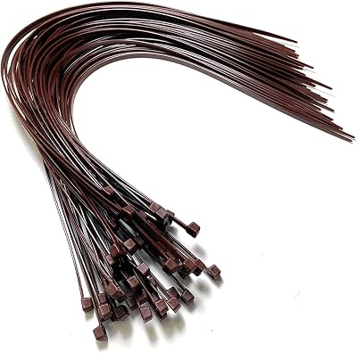 On1shelf Cable Ties 450mm x 4.8mm 22.2kg Brown 50 Pack