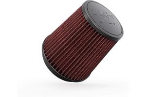 K&N High-Flow Original Lifetime Universal Clamp-On Air Filter: High Performance, Premium, Washable: Flange Diameter: 4.5 In, Filter Height: 6 In, Flange Length: 0.625 In, Shape: Round Tapered, RU-4740
