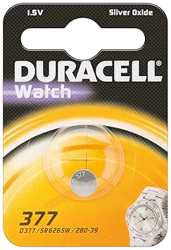 Duracell Knopfzelle Silberoxid Uhrenbatterien (SR626/377/SR66) (3 Stück)