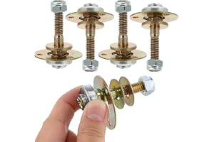 NOLITOY 4pcs Rocking Chair Bearing Connecting Screws, Glider Rocker Hardware, Iron, M8x45mm