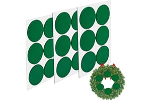 18 Pcs Wreath Pad Door Protector Green Felt Adhesive Christmas Protective Pads Non Slip Door Garland Backing Padding Prevent 