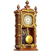 Vintage Swing Clock Building Blocks Set – 751 PCS Real Working Mechanical Clock with Alarm, Moving Pendulum & Rotating Dial,