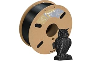 DURAMIC 3D PETG Filament 1.75mm Black, 3D Printing filament 1kg Spool(2.2lbs), Black Filament 1.75mm Dimensional Accuracy +/- 0.05 mm Non-Tangling Non-Clogging Non-Stringing