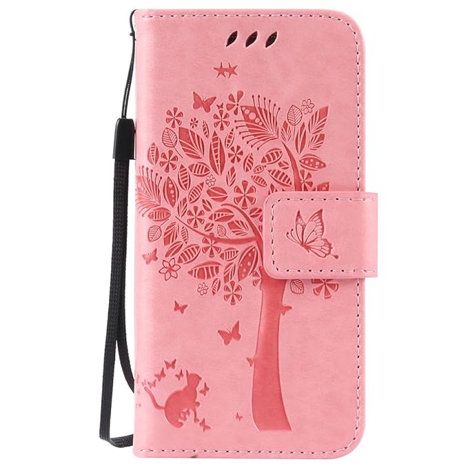 Nancen Compatible with Handyhülle Galaxy S4 Mini I9190 i9195 Flip Schutzhülle Zubehör Lederhülle mit Silikon Back Cover PU Le