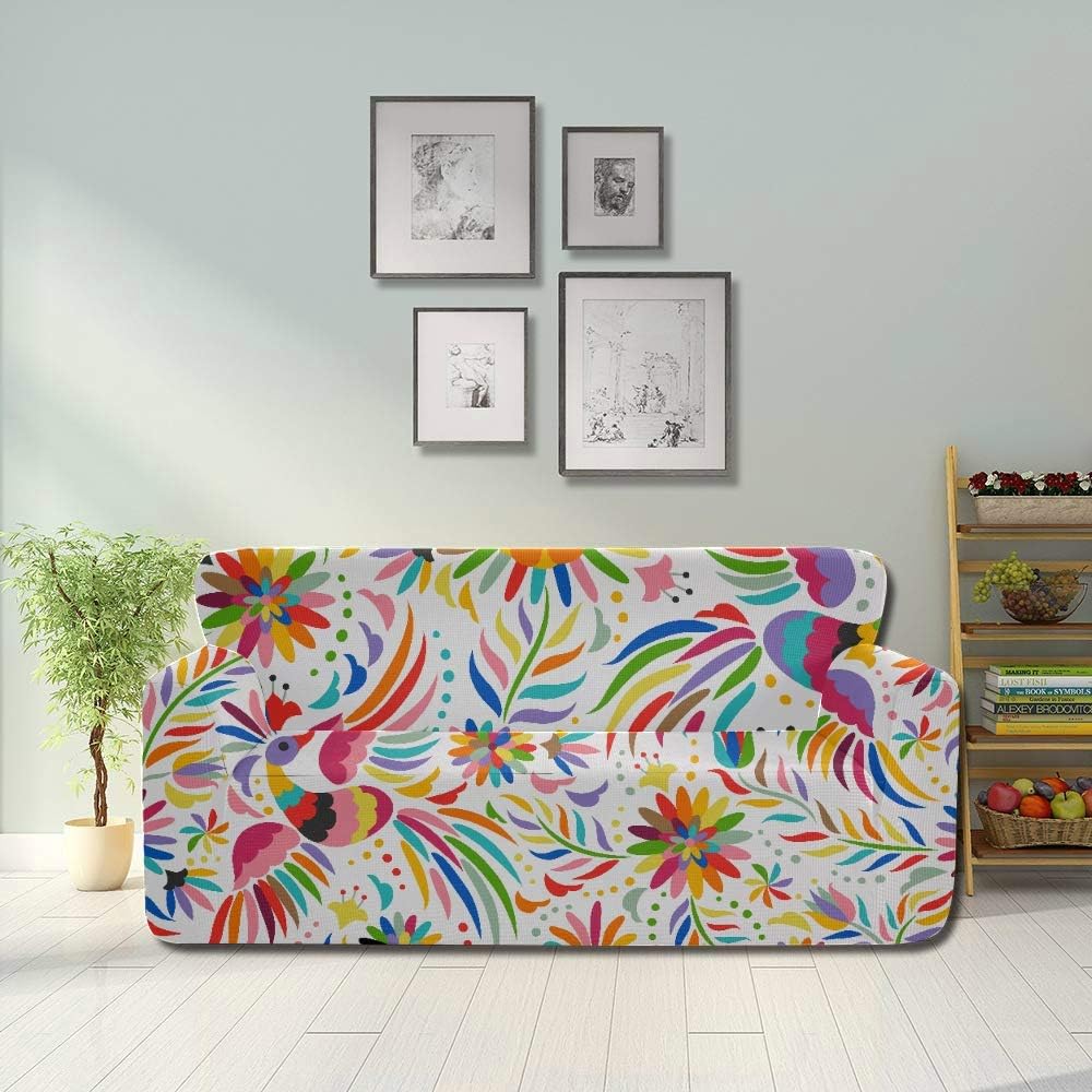 WYYWCY Mexican Colorful Ornate Ethnic Seamless Seat Covers Sofa