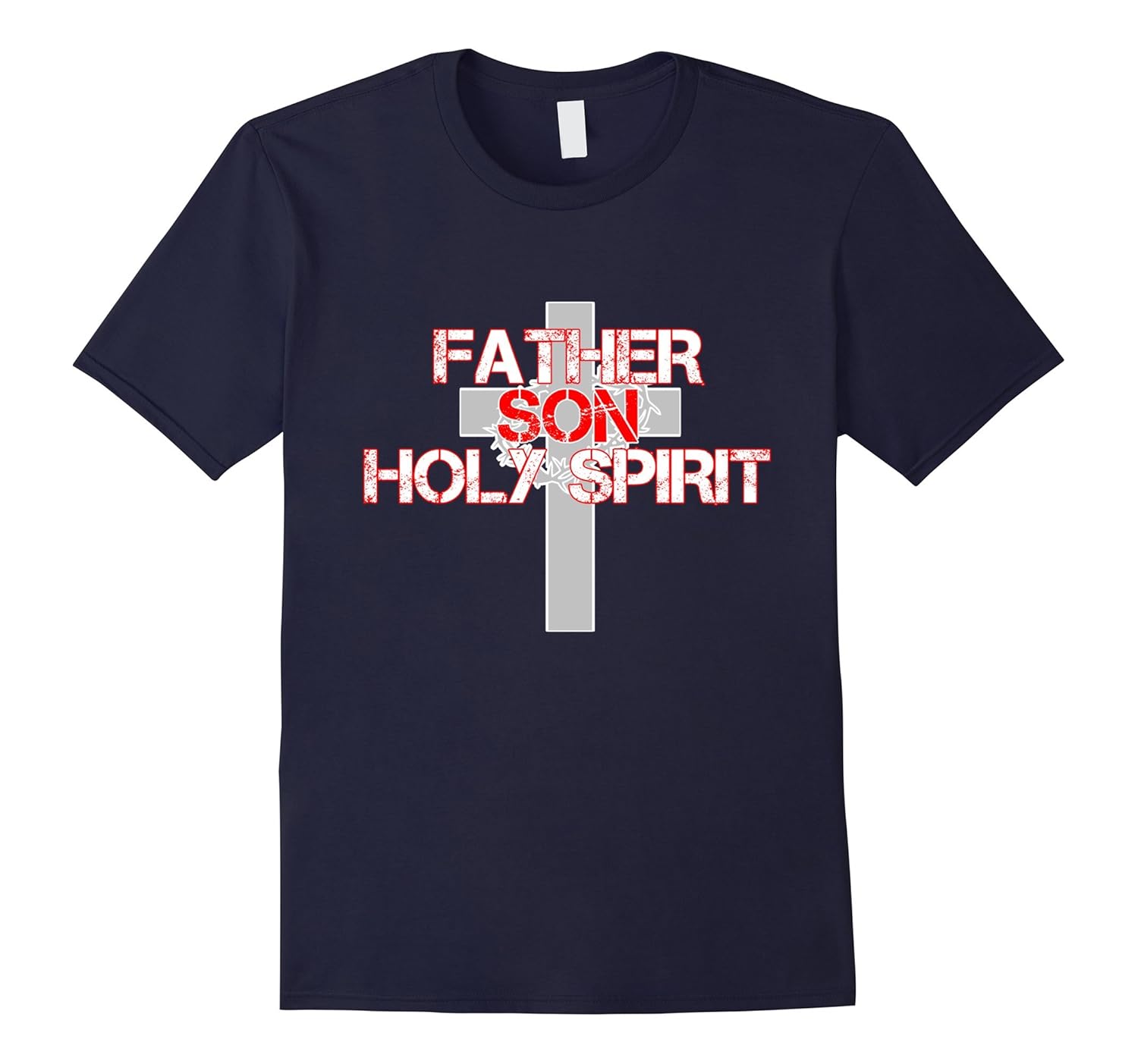 Father Son Holy Spirit Christian T Shirt-Rose