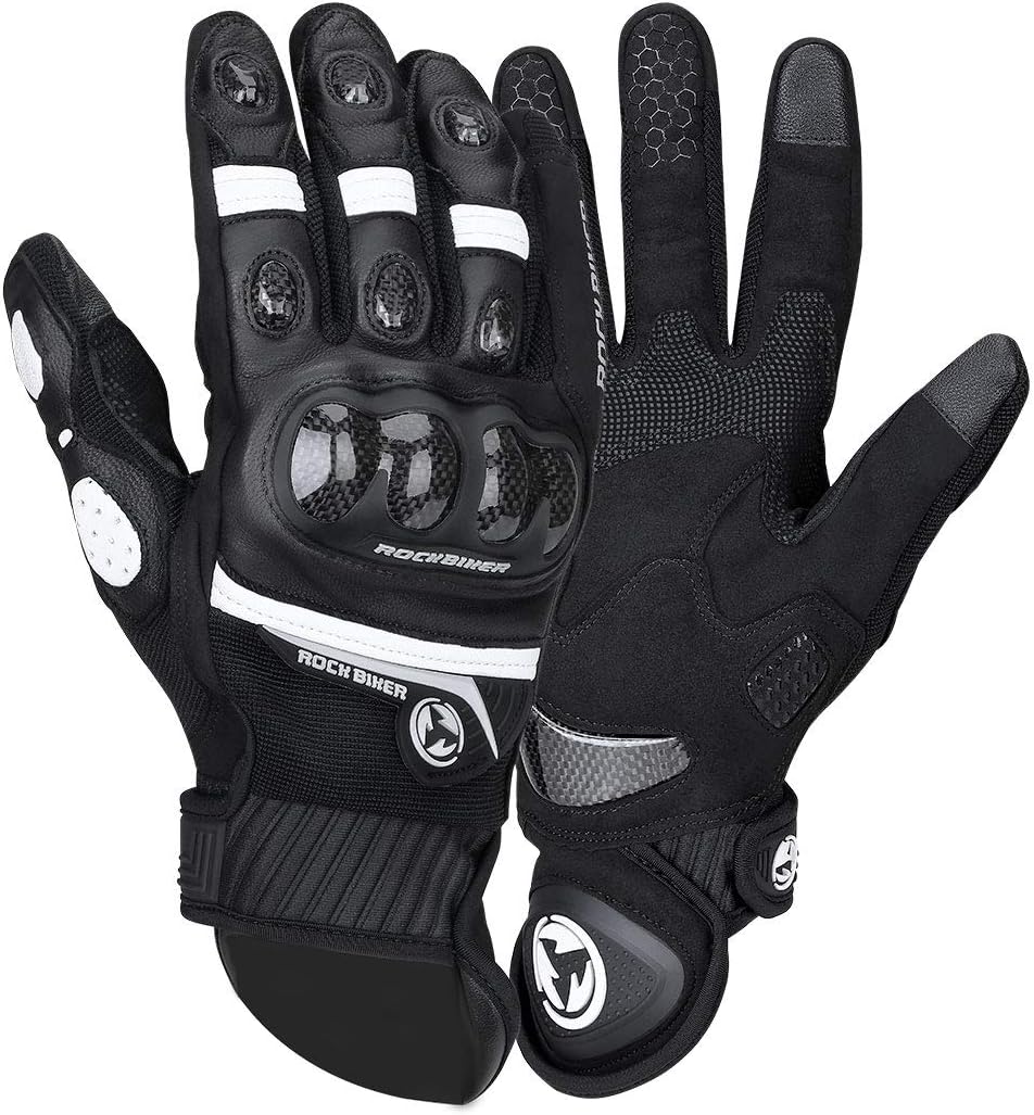 Kemimoto バイク グローブ 夏用 スマホ対応 オートバイグローブ 春夏 カーボン メッシュグローブ春秋 通気性 耐摩耗性 ブラック Xl グローブ 車 バイク Amazon