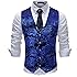 Gilet De Costume Homme Jacquard Paisley – Avec Cravate Et Mouchoir De Poche – Style Floral élégant Pour Smoking Ou Mariage