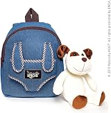 Naturally KIDS Toddler Backpack with Stuffed Animal Dog Plush Toy for Girls Boys view 9