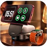 LISEN Qi2.2 25W 3 in 1 Charging Station Apple for iPhone 17/18 Duo, Pro/Max | Qi2 25W Apple Charging Station for iphone 17/18/16 Series/18 Duo, iphone charging station, Travel Portable with 45W Adapter