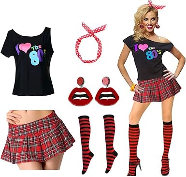skirt 80s outfit