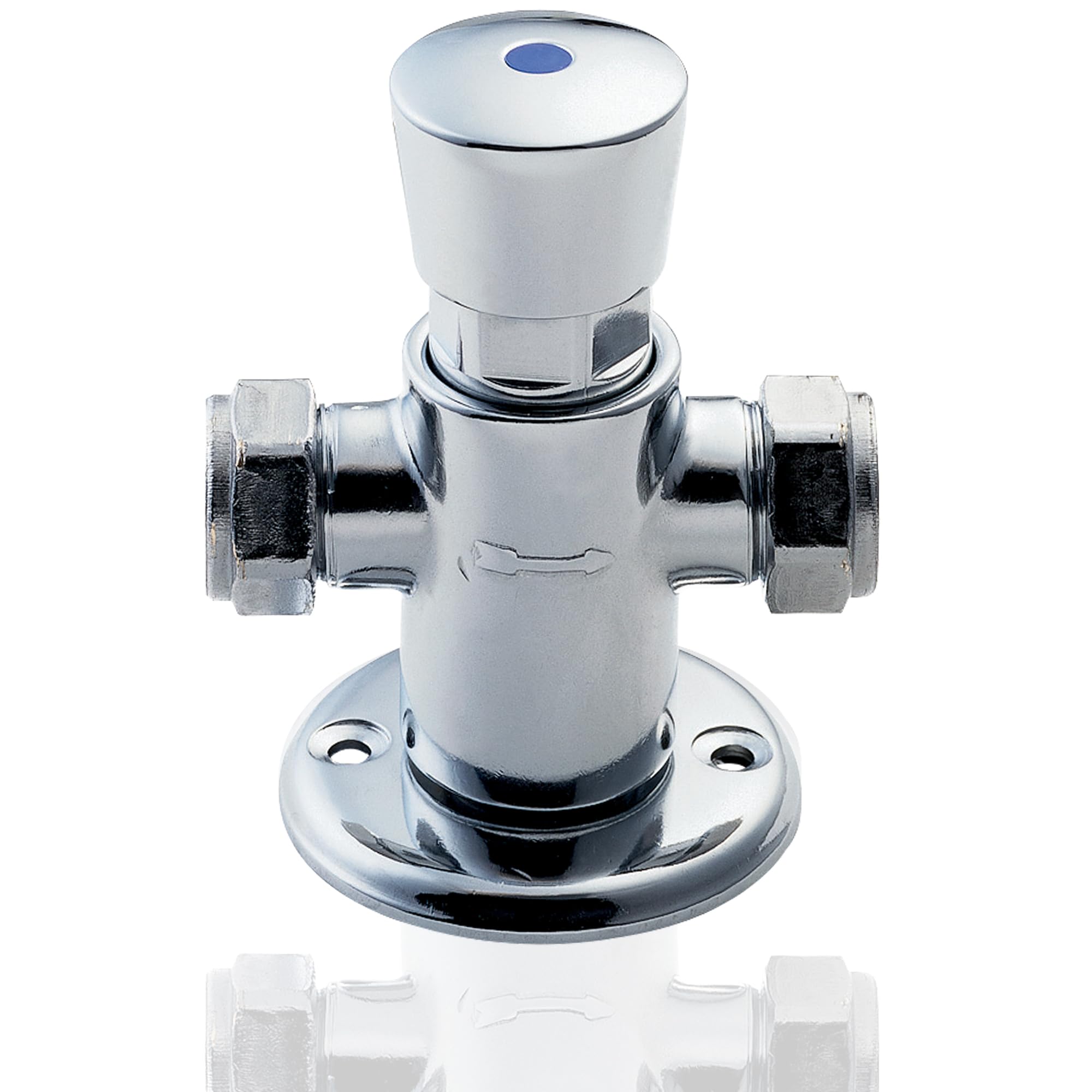 Deva NCT002 Exposed Self Closing Thermostatic Shower Valve with Chrome Finish