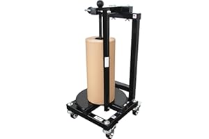 PACK SHIP SUPPLY Floor Mount Kraft Paper Dispenser - from 12" up to 60" Rolls - Vertical Orientation - Void Fill Dispenser - EP-5960 - Made in USA (60")