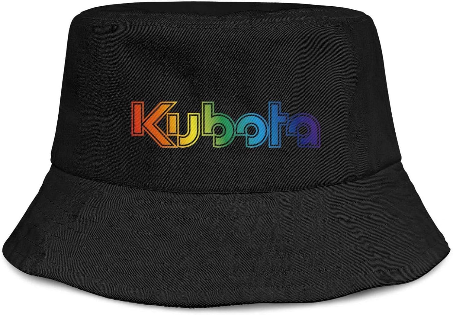 LunchBaggg Unisex KubotaGayPrideRainbower Cotton Bucket Hat for