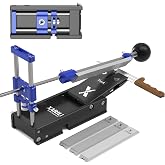XARILK Foldable Knife Sharpening System, Portable Design | Adjustable angle,3 aluminum-backed diamond plates, 320/800/2000 grit, For hunting &amp; kitchen knives