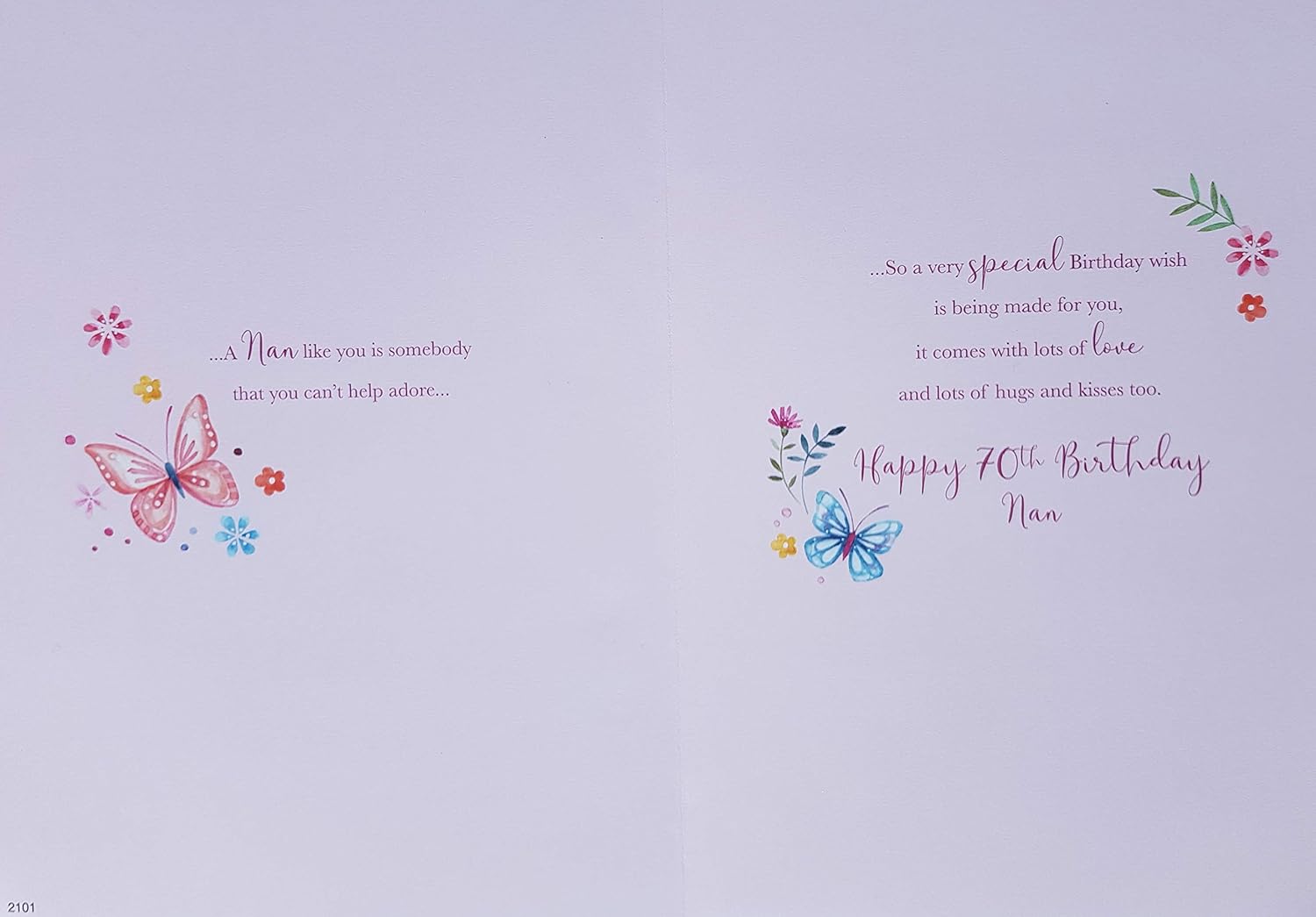 ECG For A Special Nan on your 70th Birthday card - Image 3