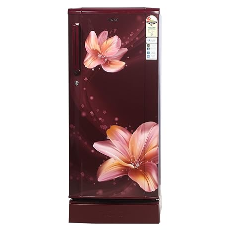 Haier 190 L 2 Star Direct-Cool Single Door Refrigerator (HRD-1902PRS-E, Red Serenity)