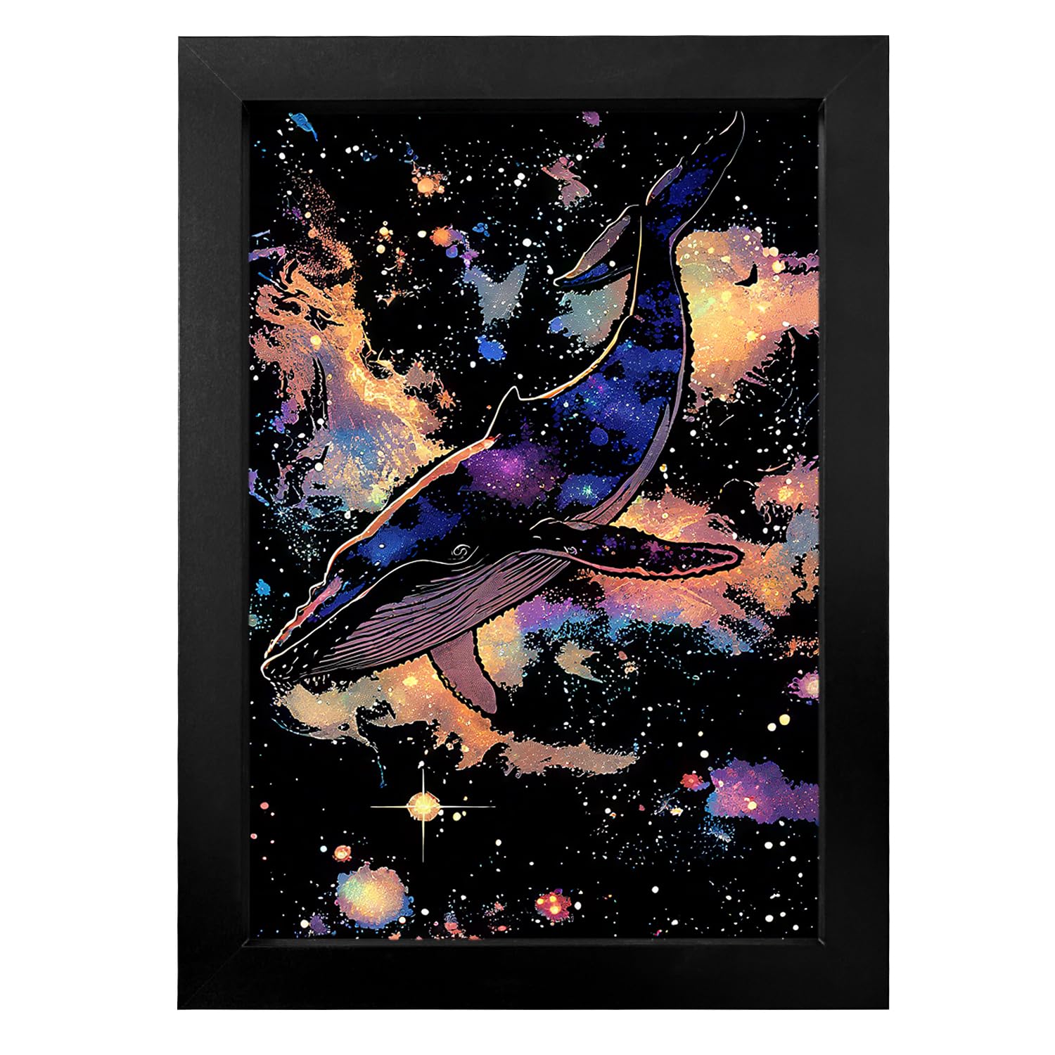 VLYX A5 Scratch Painting Frame - Black Display Board for Home Decor & Creative Gifts