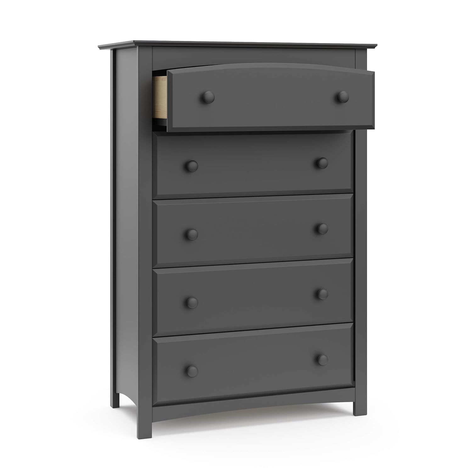 Storkcraft Kenton 5 Drawer Universal Dresser, Gray, Kids Bedroom Dresser with 5 Drawers, Wood and Composite Construction, Ideal for Nursery Toddlers Room Kids Room : Baby